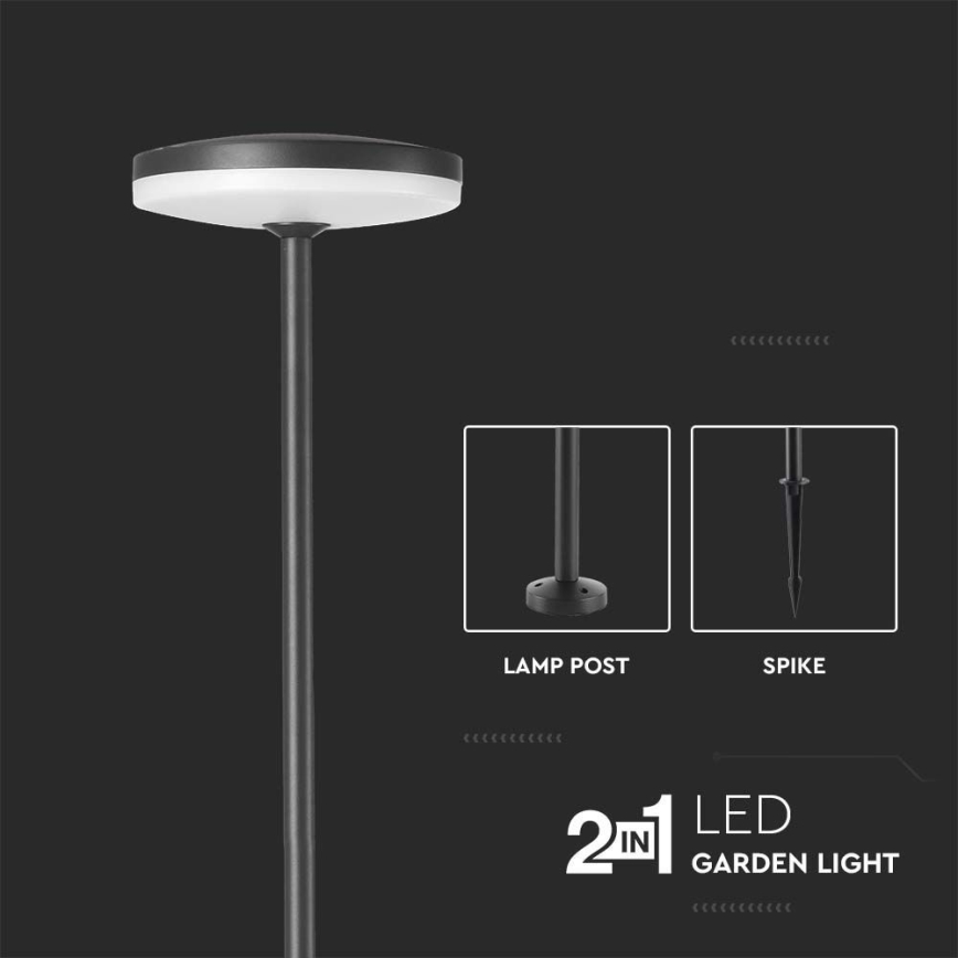 LED lauko šviestuvas LED/12W/230V 3000K IP65 antracitas