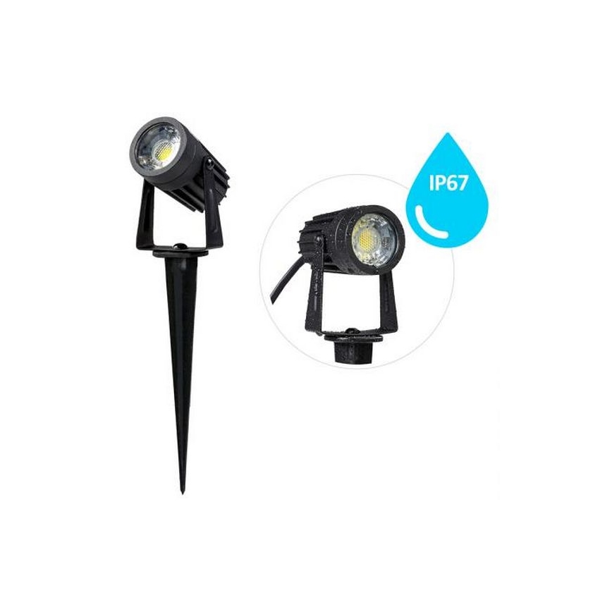 LED lauko šviestuvas LED/3W/230V 2800K IP67 juoda