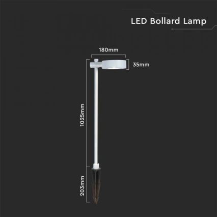 LED lauko šviestuvas LED/7W/230V 4000K IP65 baltas