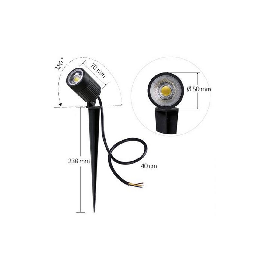 LED lauko šviestuvas LED/7W/85-264V IP67