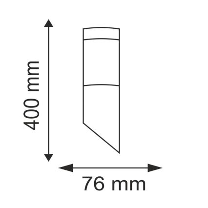 LED lauko šviestuvas LIVIA 1xE27/7W/230V 4000K IP44