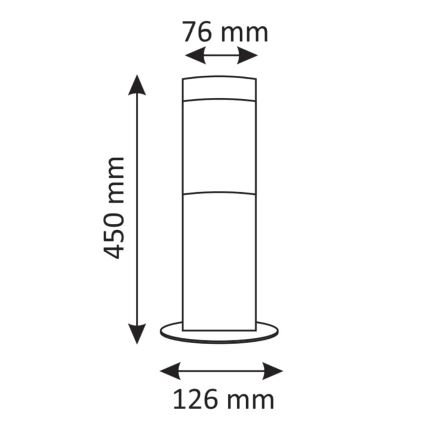 LED lauko šviestuvas LIVIA 1xE27/7W/230V 4000K IP44