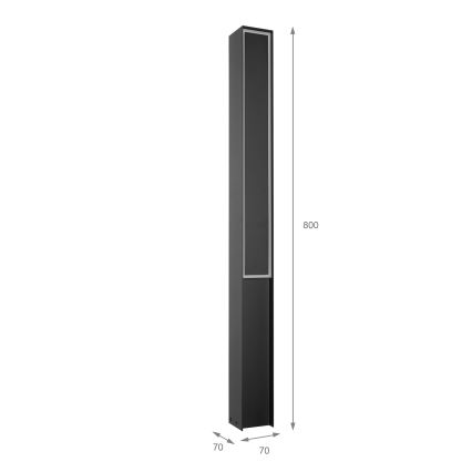 LED lauko šviestuvas MODO LED/23,4W/230V 4000K IP44 80 cm juodas