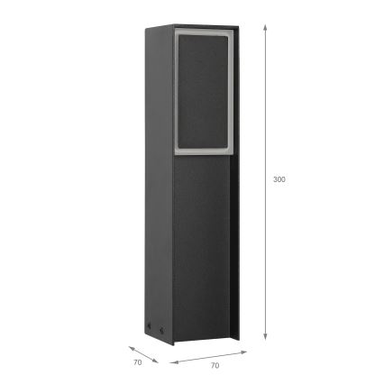 LED lauko šviestuvas MODO LED/4,8W/230V 4000K IP54 30 cm juodas