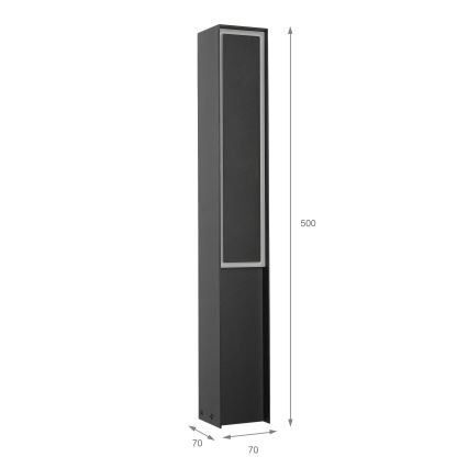 LED lauko šviestuvas MODO LED/8W/230V 4000K IP54 50 cm juodas