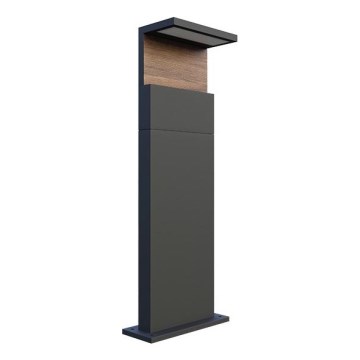LED lauko šviestuvas NATURA LED/12W/230V 4000K 60 cm IP65 ruda/antracitas