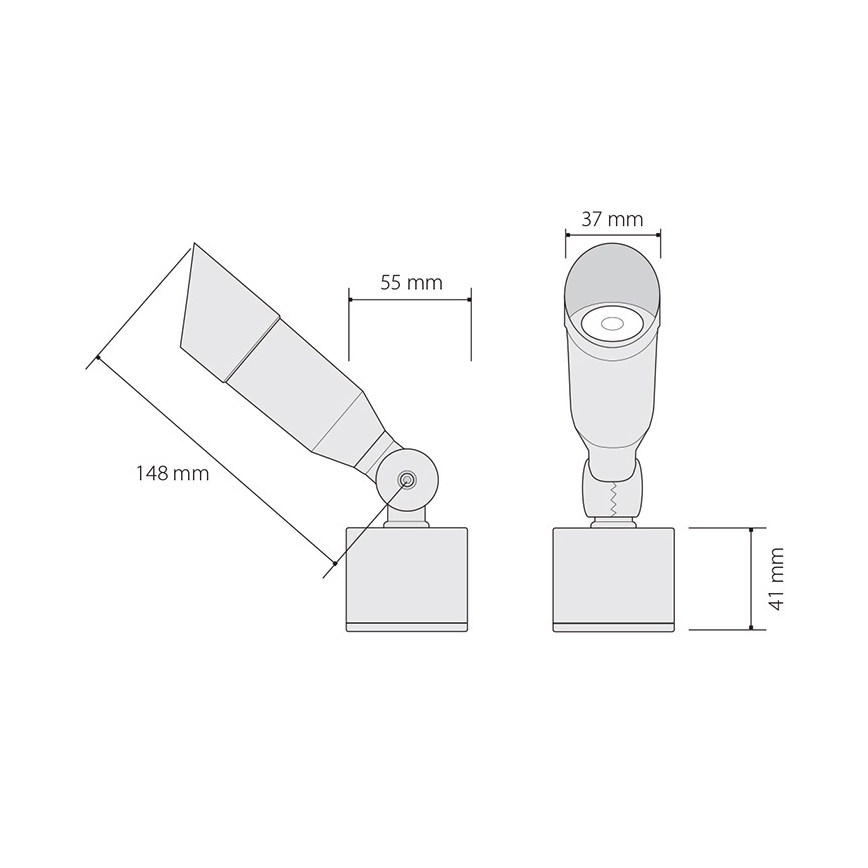 LED lauko šviestuvas OKO 1xLED/1W/350mA IP54