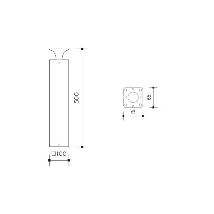 LED lauko šviestuvas ORNELA LED/6W/230V 3000K IP54 ruda