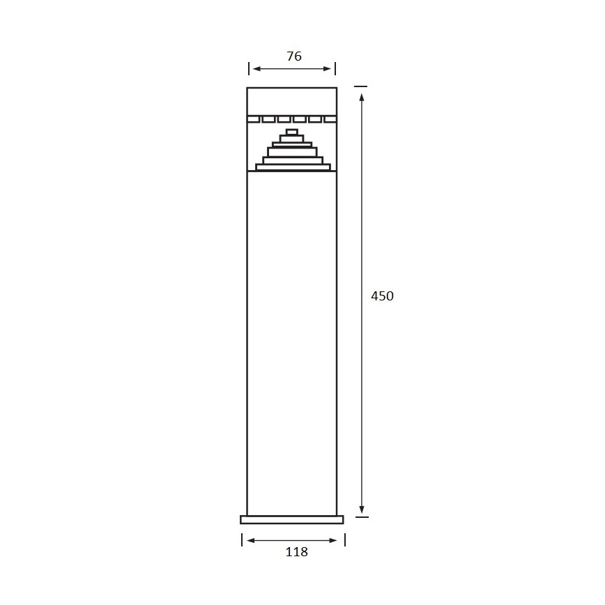LED lauko šviestuvas SALIX 1xLED/6W/230V IP44