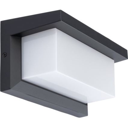 LED sieninis lauko šviestuvas su elektros lemputė su prietemos jutikliu NEELY 1xE27/9W/230V IP54 antracitas