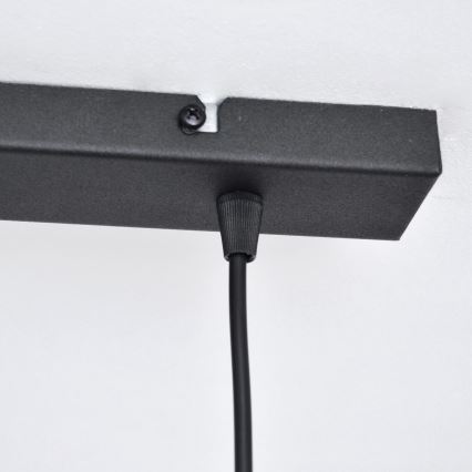 LED LED Pakabinamas sietynas VOLTA 2xE27/15W/230V juoda/auksas