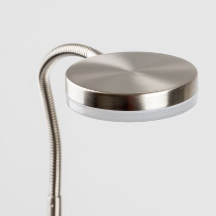 LED lempa su spaustuku LED/3,2W/230V matinis chromas