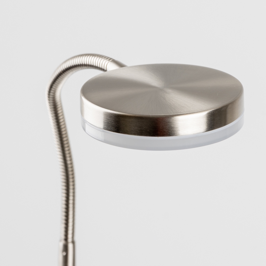 LED lempa su spaustuku LED/3,2W/230V matinis chromas