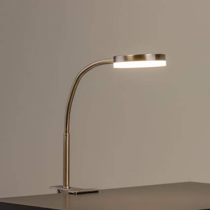 LED lempa su spaustuku LED/3,2W/230V matinis chromas