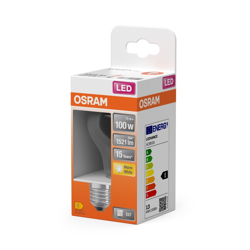 LED lemputė A60 E27/13W/230V 3000K - Osram
