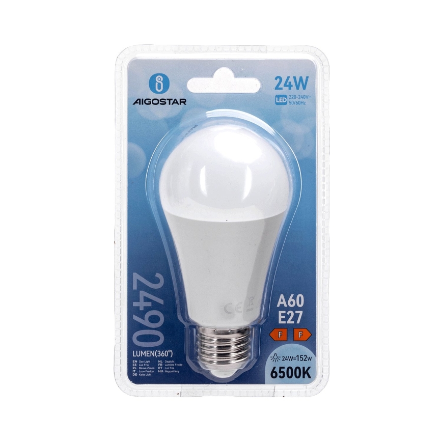 LED lemputė A60 E27/24W/230V 6500K - Aigostar