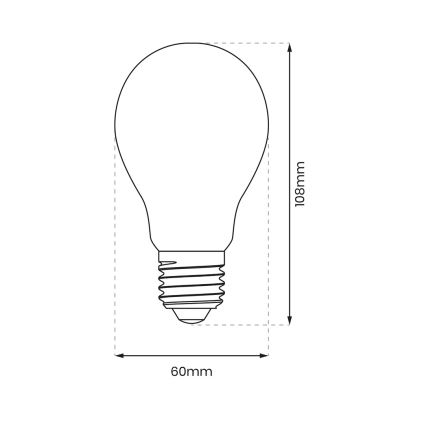 LED Lemputė A60 E27/8W/230V 4000K