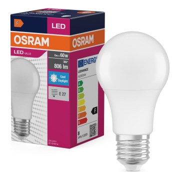 LED lemputė A60 E27/8W/230V 6500K - Osram
