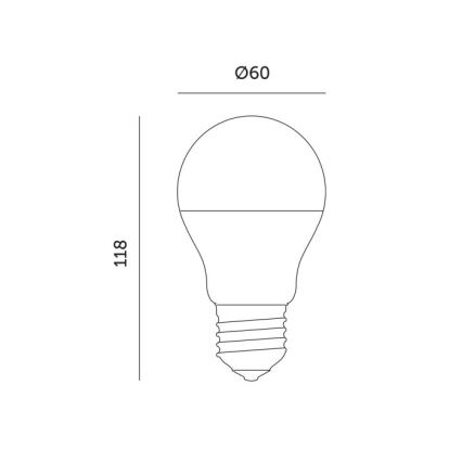 LED Lemputė augalų augimui PLANTY E27/11W/230V 1200K balta