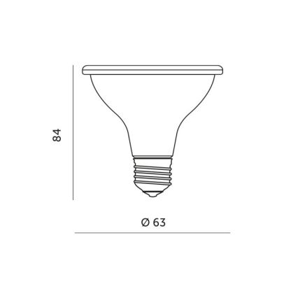 LED Lemputė augalų augimui PLANTY E27/7W/230V 1200K balta