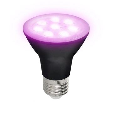 LED Lemputė augalų augimui PLANTY E27/7W/230V 1200K juoda