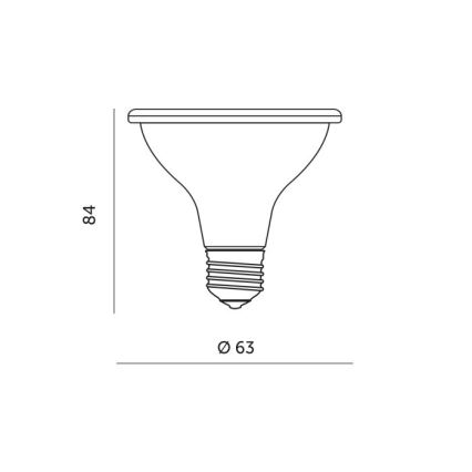 LED Lemputė augalų augimui PLANTY E27/7W/230V 1200K juoda