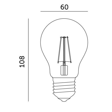 LED Lemputė augalų augimui PLANTY E27/8W/230V 1200K