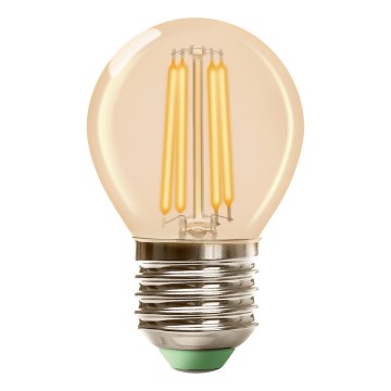 LED lemputė CLASSIC AMBER G45 E27/6,5W/230V 2200K - Brilagi