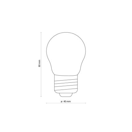 LED lemputė CLEAR G45 E27/4,5W/230V 2200K