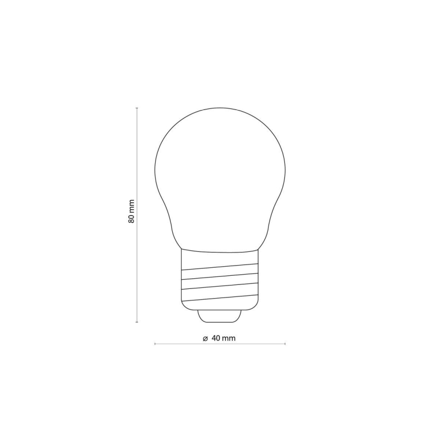 LED lemputė CLEAR G45 E27/4,5W/230V 2200K