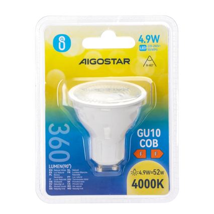 LED lemputė COB GU10/4,9W/230V 4000K - Aigostar