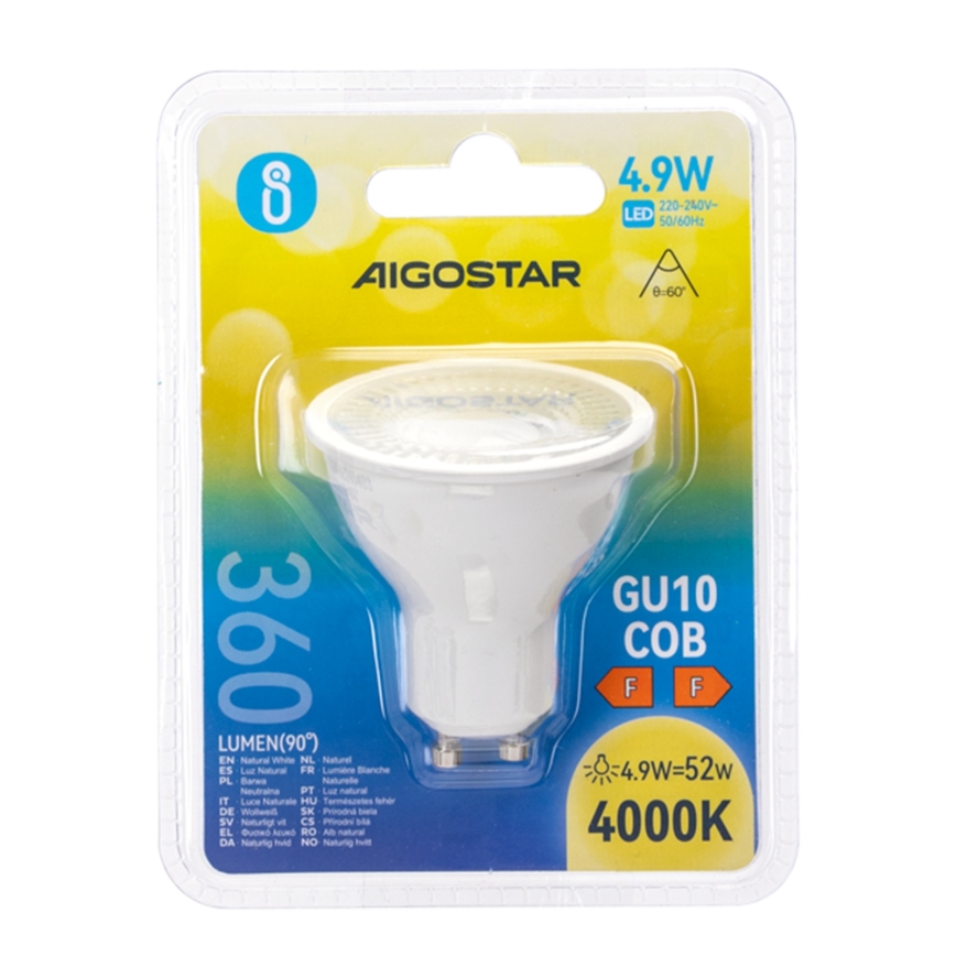 LED lemputė COB GU10/4,9W/230V 4000K - Aigostar
