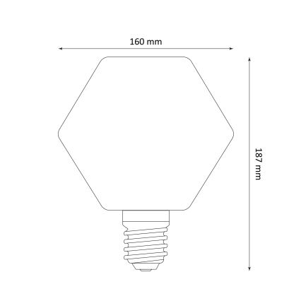 LED Lemputė DECO VINTAGE E27/4W/230V 1800K