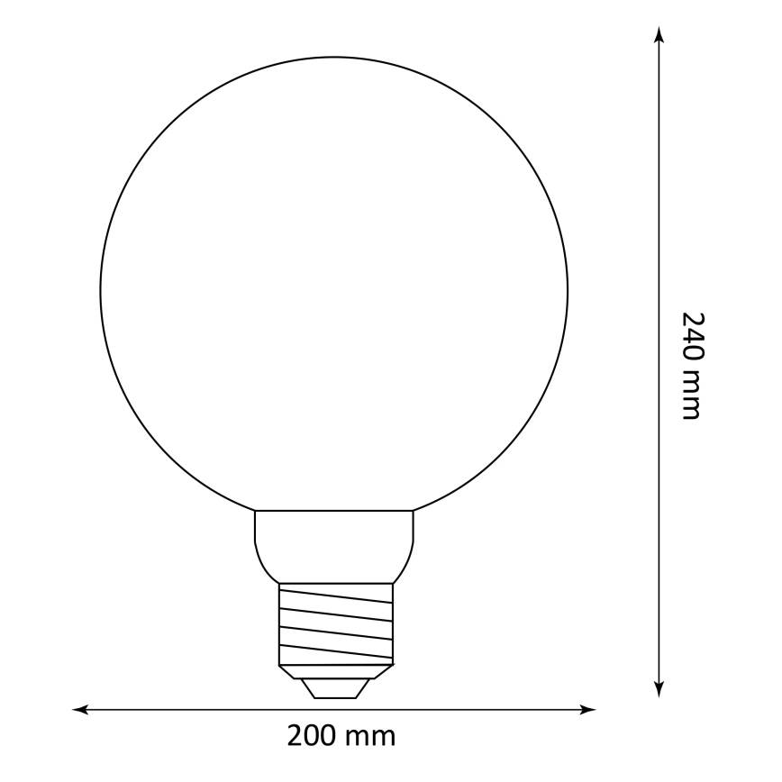 LED Lemputė DECO VINTAGE G200 E27/4W/230V 1800K