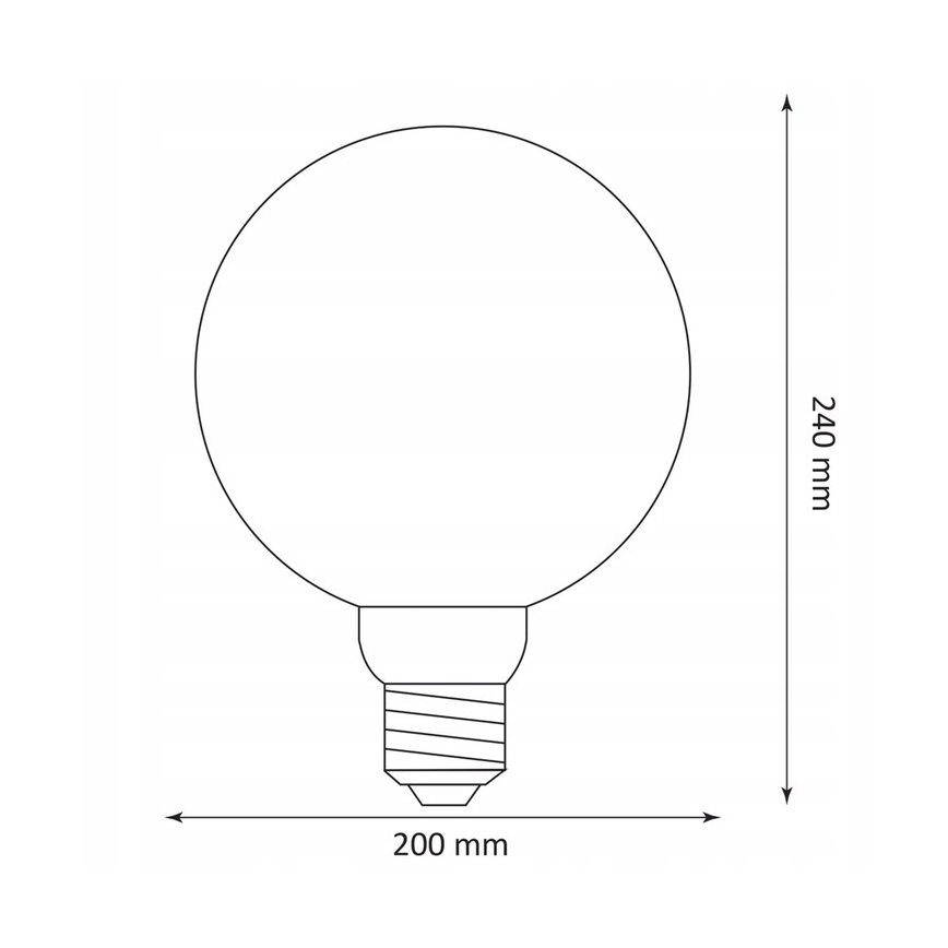 LED Lemputė DECO VINTAGE G200 E27/4W/230V 1800K