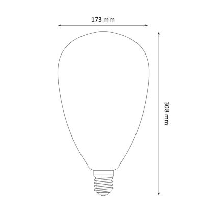 LED Lemputė DECO VINTAGE S173 E27/4W/230V 1800K