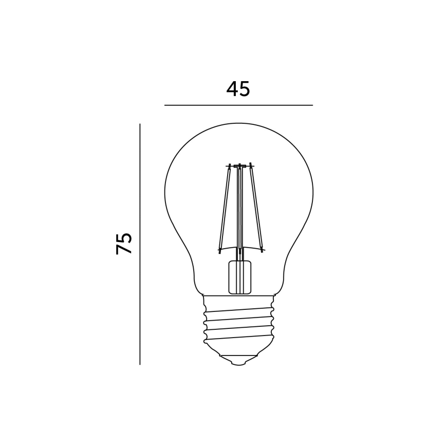 LED lemputė E27/1,3W/230V 2700K