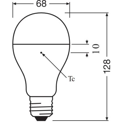 LED lemputė E27/19W/230V 6500K - Osram