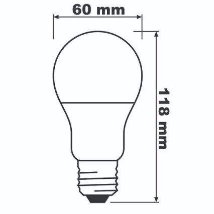 LED Lemputė ECO E27/13W/230V 2700K 1521lm