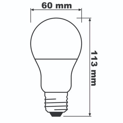 LED Lemputė ECO E27/8,5W/230V 2700K 806lm