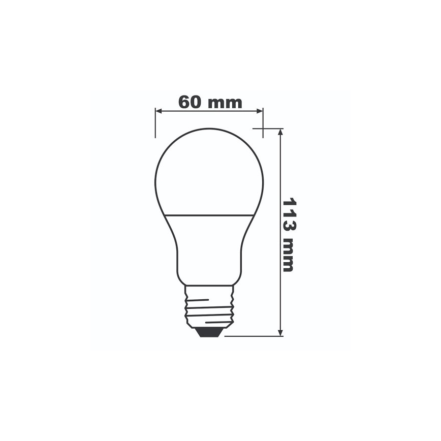 LED Lemputė ECO E27/8,5W/230V 2700K 806lm