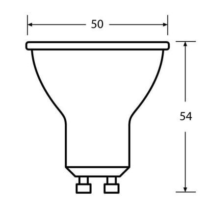 LED Lemputė ECO GU10/5W/230V 2700K 350lm