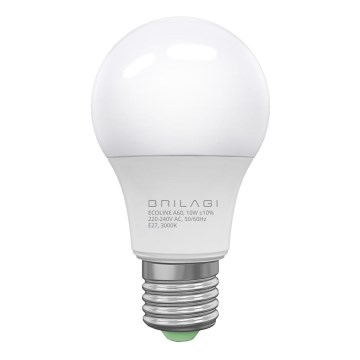 LED lemputė ECOLINE A60 E27/10W/230V 3000K CRI 92 - Brilagi
