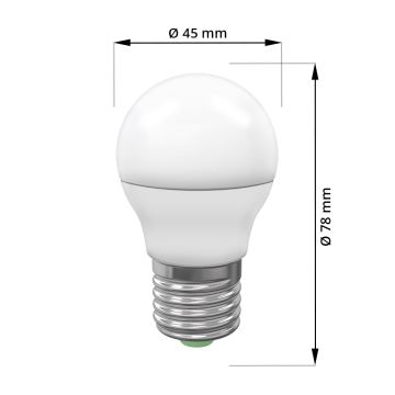 LED lemputė ECOLINE G45 E27 / 7W / 230V 4000K - Brilagi