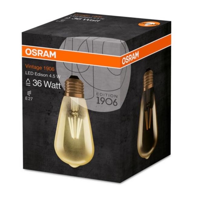 LED Lemputė EDISON E27/4W/230V 2500K - Osram