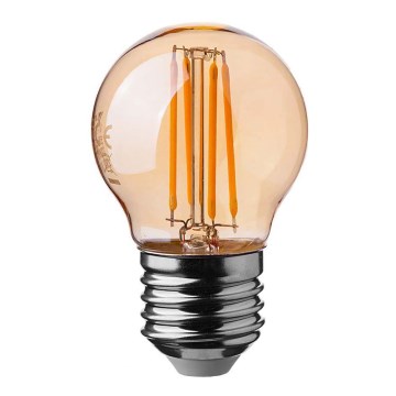 LED Lemputė FILAMENT AMBER G45 E27/4W/230V 2200K