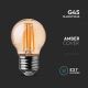 LED Lemputė FILAMENT AMBER G45 E27/4W/230V 2200K