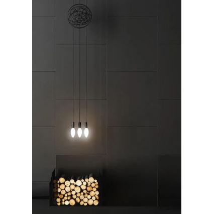 LED Lemputė BALTA SIJONINĖ C35 E14/4,5W/230V 4000K