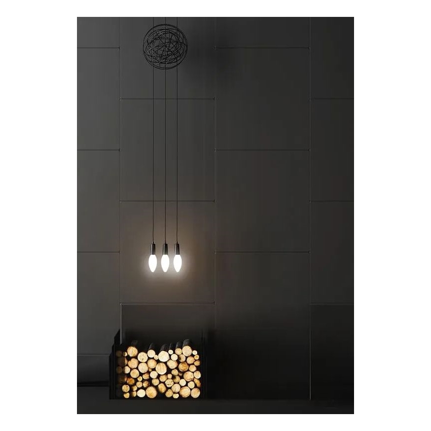 LED Lemputė BALTA SIJONINĖ C35 E14/4,5W/230V 4000K