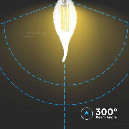 LED Lemputė  FILAMENT E14/4W/230V 3000K